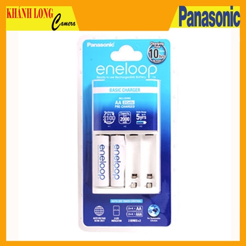 Bộ Pin + Sạc Panasonic AA 2000mAh KJ51 (2V)