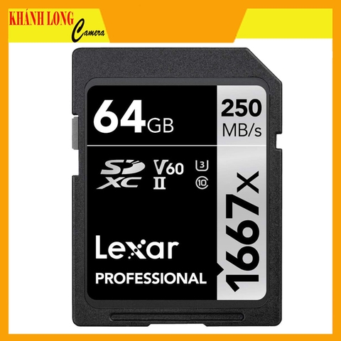 Thẻ nhớ SD 64GB Lexar Professional 1667x SDXC UHS-II