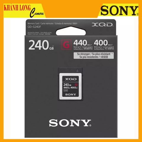 Thẻ nhớ Sony XQD G-Series 240GB 440MB/s QD-G240F - Chính hãng