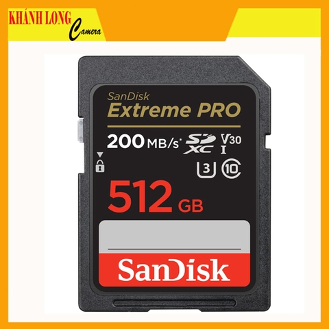 Thẻ nhớ SD 512GB SanDisk Extreme Pro 200 MB/s