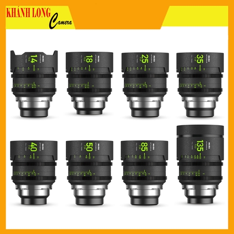 NISI ATHENA Prime T2.4/1.9 Full-Frame 8-Lens MASTER Kit - Chính Hãng