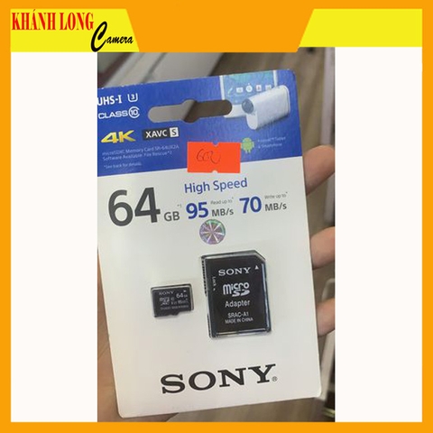 Thẻ nhớ Sony Micro SDXC 64gb Class 10 Uhs-i U3 95Mb/s