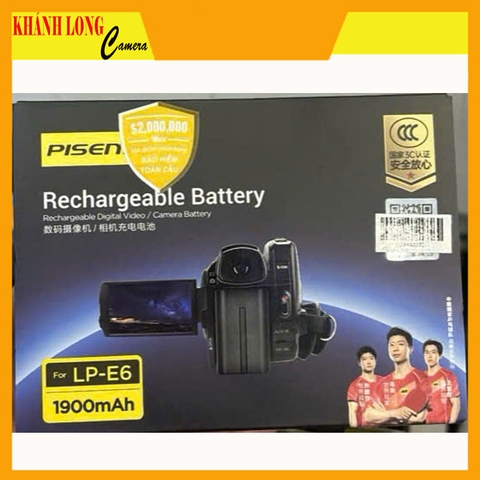 PIN MÁY ẢNH PISEN CANON LP-E6