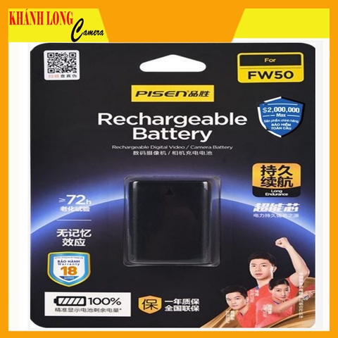 PIN MÁY ẢNH PISEN SONY FW50