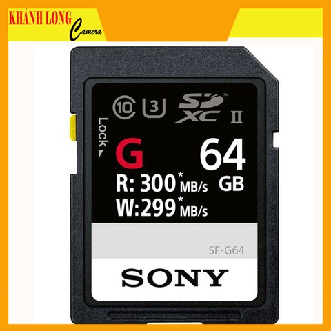 SONY 64GB SF-G SERIES UHS-II SDXC