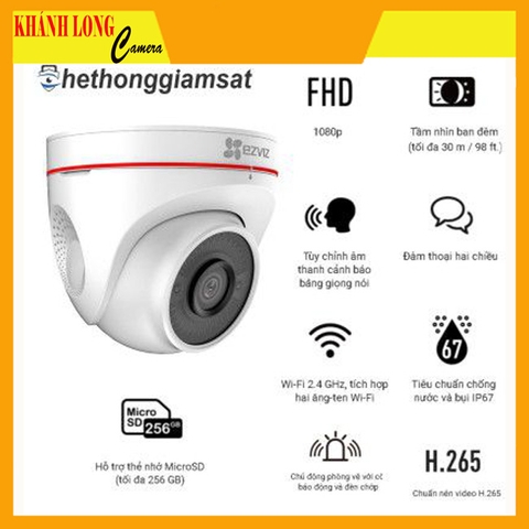 Camera Wifi báo động EZVIZ C4W 1080P