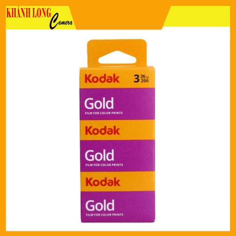 Hộp Film Kodak Gold GB Film 200 135 36 Exp (Hộp 3 cuộn)