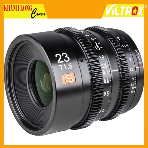 Ống kính Viltrox S 23mm T1.5 Cine Lens for Sony E Mount - chính hãng