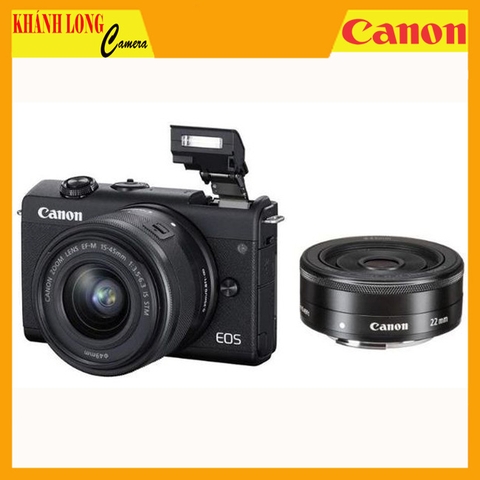 Canon M200 + 15-45mm + 22mm F2 STM - Chính hãng LBM