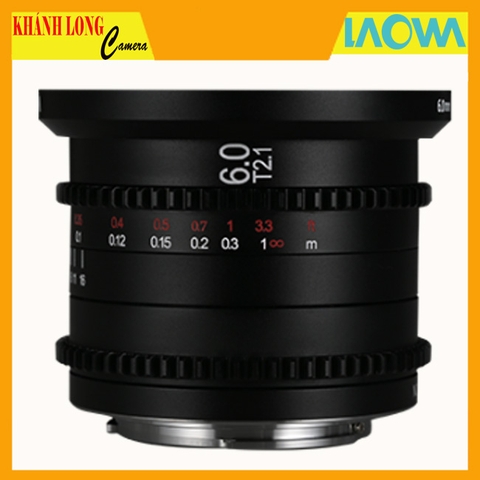 Laowa 6mm T2.1 Zero-D MFT Cine - BH 36 Tháng