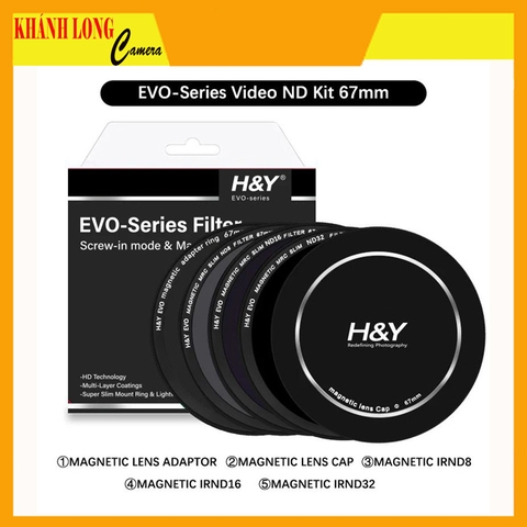 (H&Y) HD EVO-Series Magnetic Videographer IRND8 / IRND16 / IRND32 Filter Kit