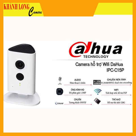 Camera IP Wifi 1.3MP DAHUA IPC-C15P