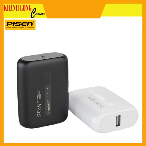 Sạc dự phòng Quick siêu nhỏ - PISEN QUICK Mini QP20 10000mAh 20W