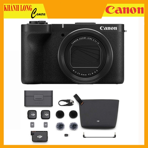 Canon PowerShot V1 + DJI Mic Mini - Chính Hãng