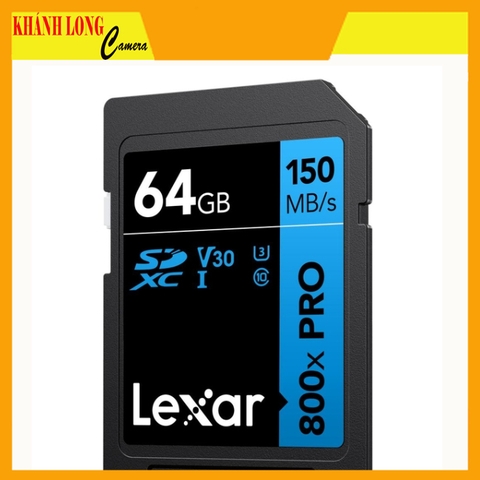 Lexar SD 64GB 150MB/S (Profes. 800x PRO SDXC UHS-I U3 V30)