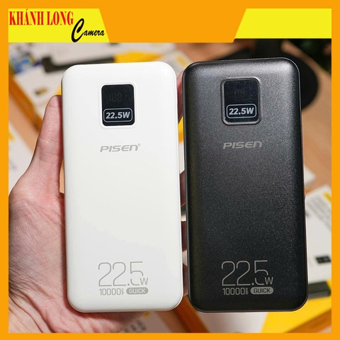 Sạc dự phòng PISEN QUICK POWER Cube 22.5W 10000mAh