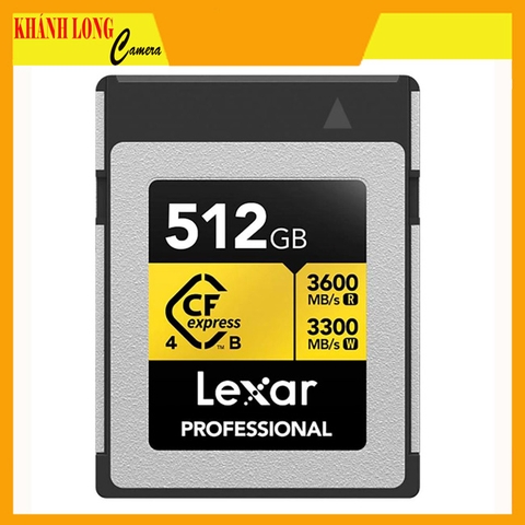 Thẻ nhớ CFexpress 4.0 Lexar Professional 512GB Type B GOLD Series