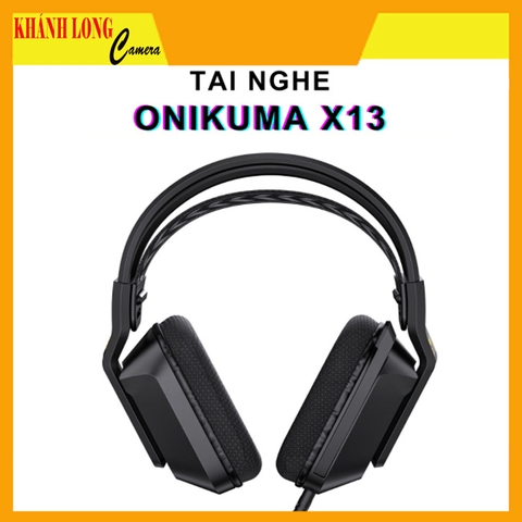 TAI NGHE CHƠI GAME CHUYÊN NGHIỆP ONIKUMA X13 – CÓ DÂY CÓ MIC ĐÈN LED RGB