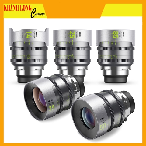 NISI ATHENA Tuned Prime T2.4/1.9 Full-Frame 5-Lens Kit With Case (PL Mount) - Chính Hãng