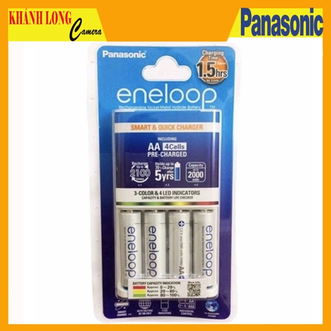 Bộ Pin + Sạc Panasonic AA 2000mAh KJ55 (4V)
