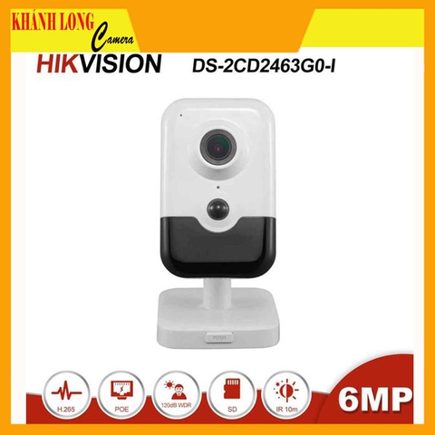 Camera IP Cube 6MP H.265+ HIKVISION DS-2CD2463G0-IW