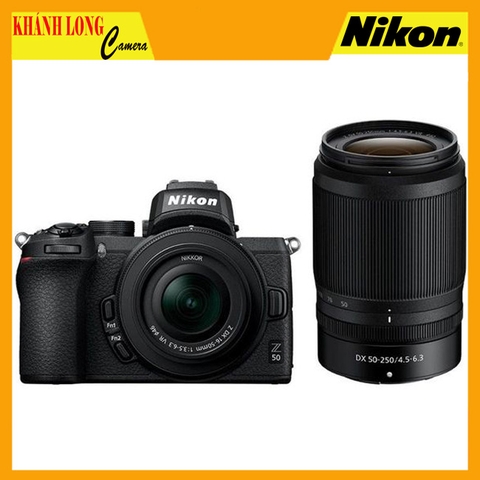 Nikon Z50 Body+16-50mm F/3.5-6.3 VR + 50-250mm F/4.5-6.3 VR-Chính hãng