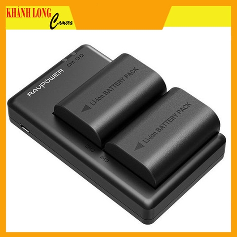 BỘ 2 PIN,1 SẠC RAVPOWER CANON LP-E6 (RP-BC003)