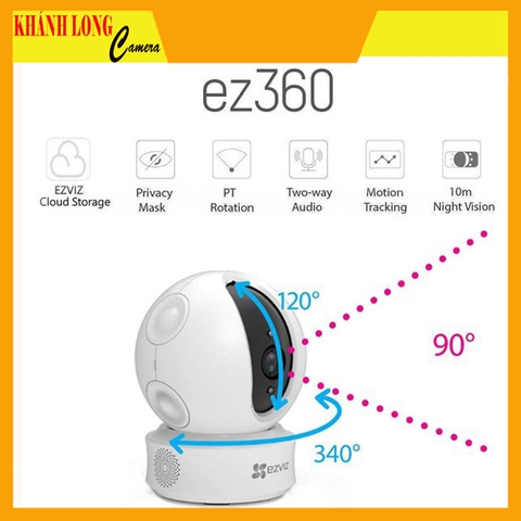 Camera Wifi 360 EZVIZ C6CN 720P