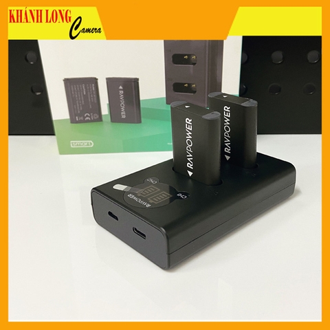 Bộ 2 Pin 1 Sạc Ravpower Sony NP-BX1 - Chính Hãng