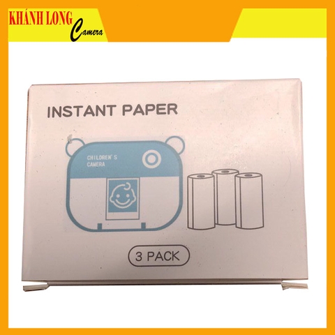 Giấy In nhiệt _ giấy in ảnh lấy ngay máy ảnh cho bé 1 hộp 3 cuộn