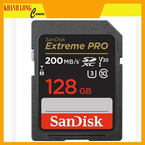 Thẻ nhớ SDXC SanDisk Extreme Pro U3 V30 128GB 200MB/s