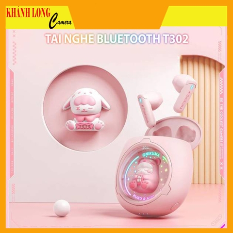 Tai nghe không dây ONIKUMA T302 Bluetooth 5.4 dễ thương, độc đáo