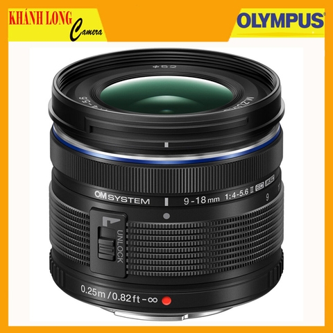 Olympus OM SYSTEM M.Zuiko Digital ED 9-18mm F4.0-5.6 II - Chính Hãng