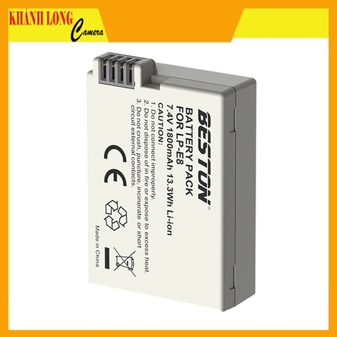 Pin Beston LP-E8 dùng cho máy ảnh Canon dung lượng 1800mAh
