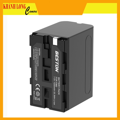 Pin Beston NP-F960 dùng cho máy ảnh, máy quay Sony dung lượng 7200mAh
