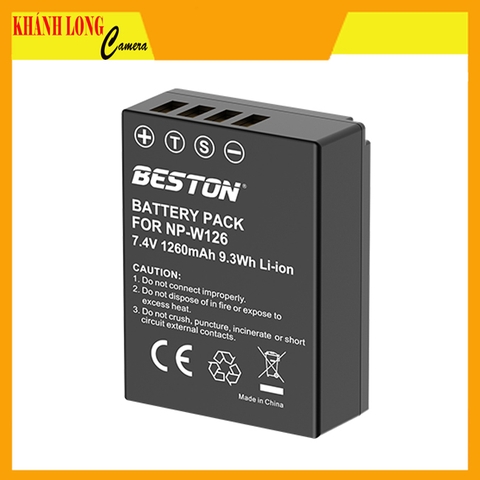 Pin Beston NP-W126 dùng cho máy ảnh Fujifilm dung lượng 1260mAh