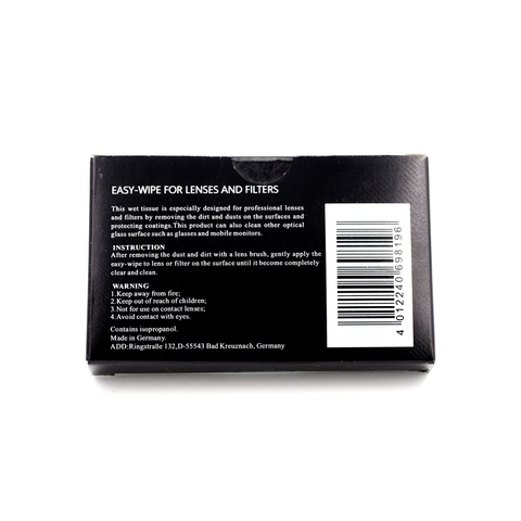 Giấy lau ống kính B+W ( hộp 12 miếng)