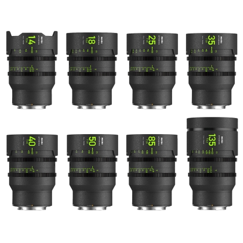 NISI ATHENA Prime T2.4/1.9 Full-Frame 8-Lens MASTER Kit - Chính Hãng