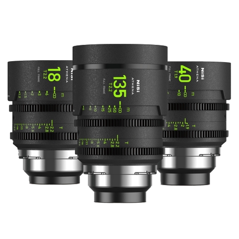NiSi ATHENA PRIME T2.2/1.9 Full Frame 3-Lens Add-On Kit - Chính Hãng