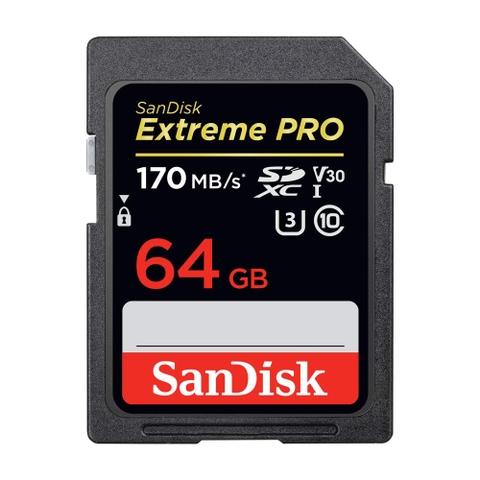 SanDisk SDXC Extreme Pro U3 V30 1133x 64GB 170MB/s
