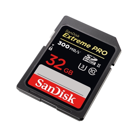 Thẻ nhớ SDHC Sandisk Extreme Pro UHS-II U3 32GB 300MB/s