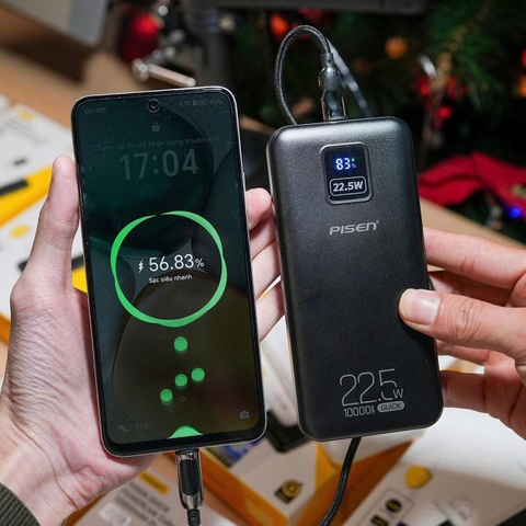 Sạc dự phòng PISEN QUICK POWER Cube 22.5W 10000mAh