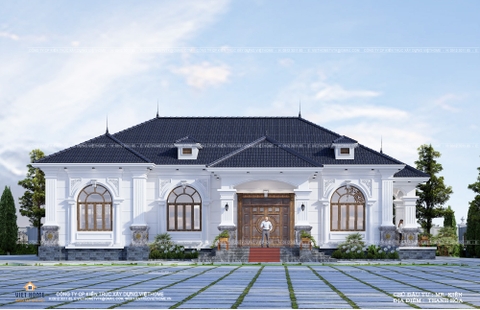 Biệt thự tân cổ điển mái Nhật đẹp tại Thanh Hóa - Chủ đầu tư: Anh Kiên, Thọ Xuân