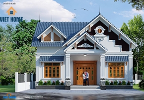 Mẫu thiết kế nhà mái thái 1 tầng nhà anh Kiên - Quảng Ninh
