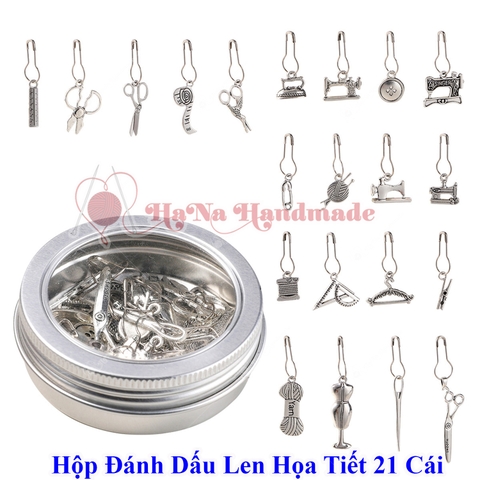 Hộp đánh dấu len họa tiết 21 mẫu