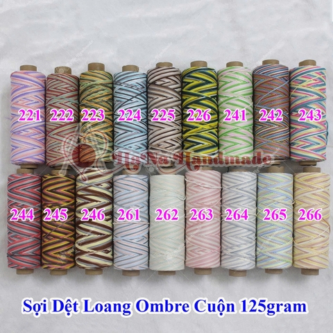 Dệt loang ombre cuộn 125g - 2mm