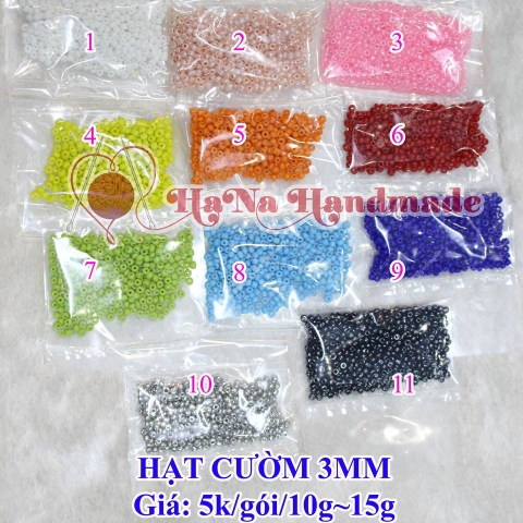 Hạt cườm 3mm