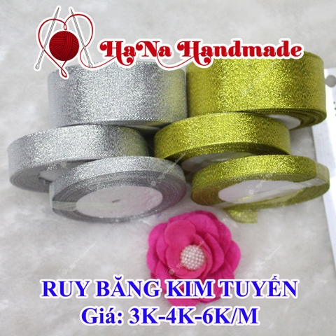 ruy băng kim tuyến (bán theo mét)