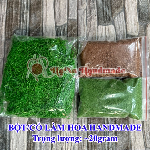 Cỏ và bột trang trí hoa túi 20gam