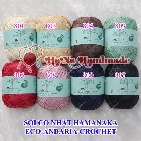 Sợi Cọ Nhật Hamanaka Eco Andaria Crochet